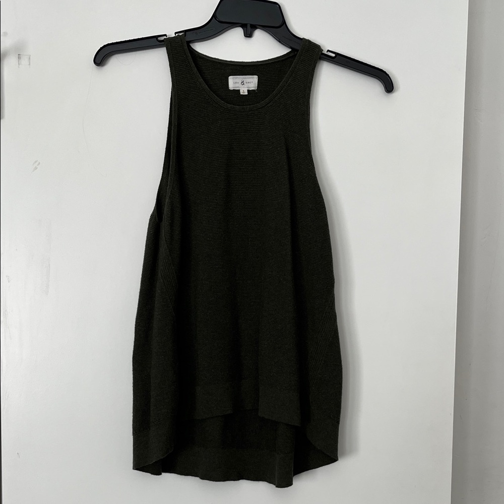 Lou & Grey Olive Knit Tank Top